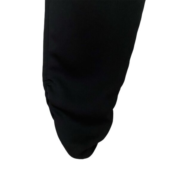 Parker Pants Women's Black Oxford Devlin Mid Rise Cinched Ankle Length 4 - Picture 4 of 6